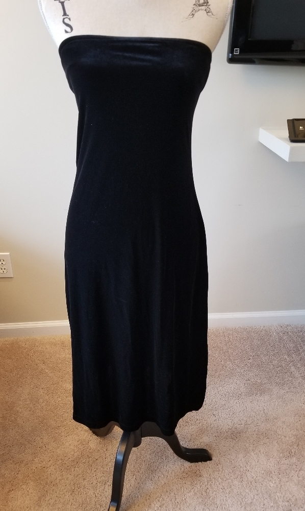 The Limited velvet strapless dress